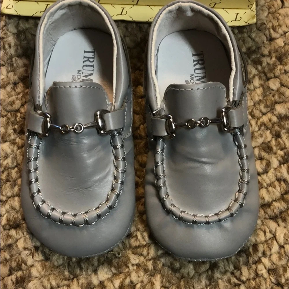 Trumfit 12-18mo leather moccasins NIB - Picture 2 of 4